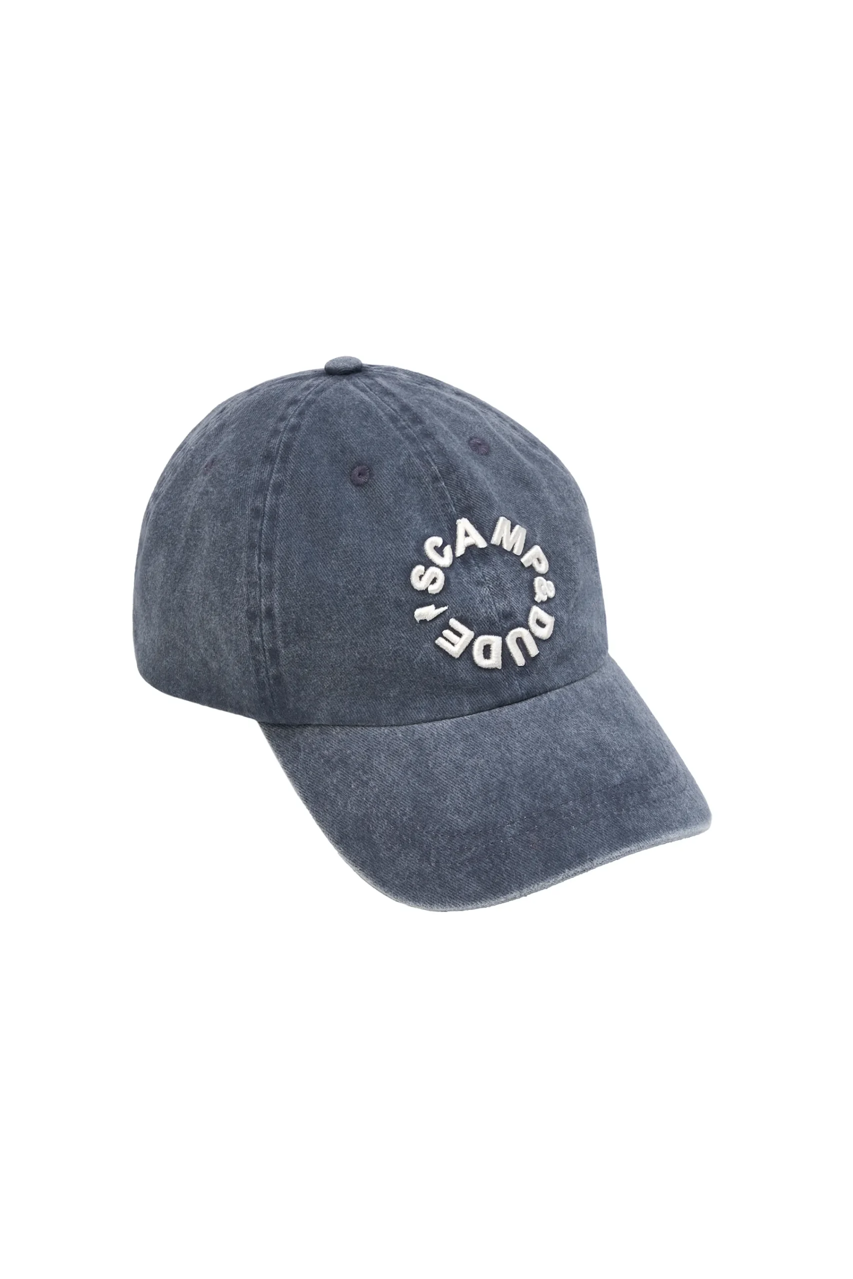 Women Scamp & Dude Washed Blue Graphic Logo Cap